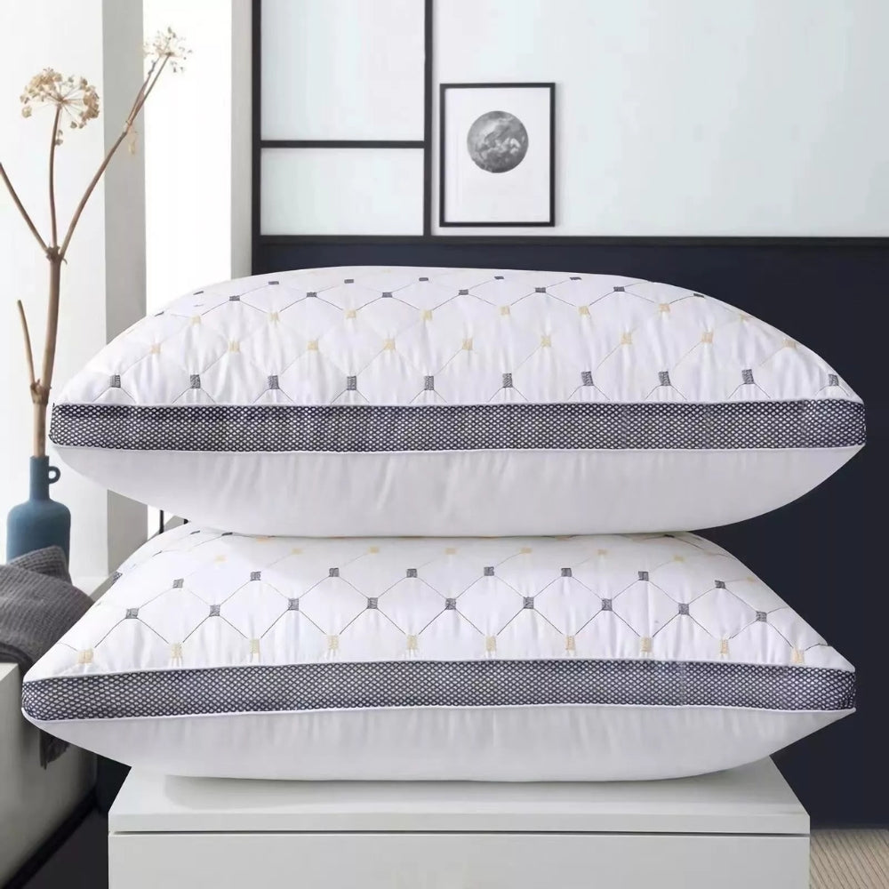 SouthernSoft Luxury Hotel Pillows stacked on bed showing premium comfort and loft