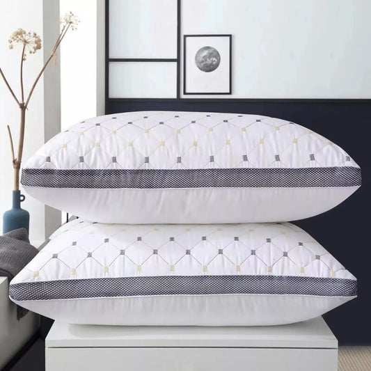 SouthernSoft Luxury Hotel Pillows stacked on bed showing premium comfort and loft